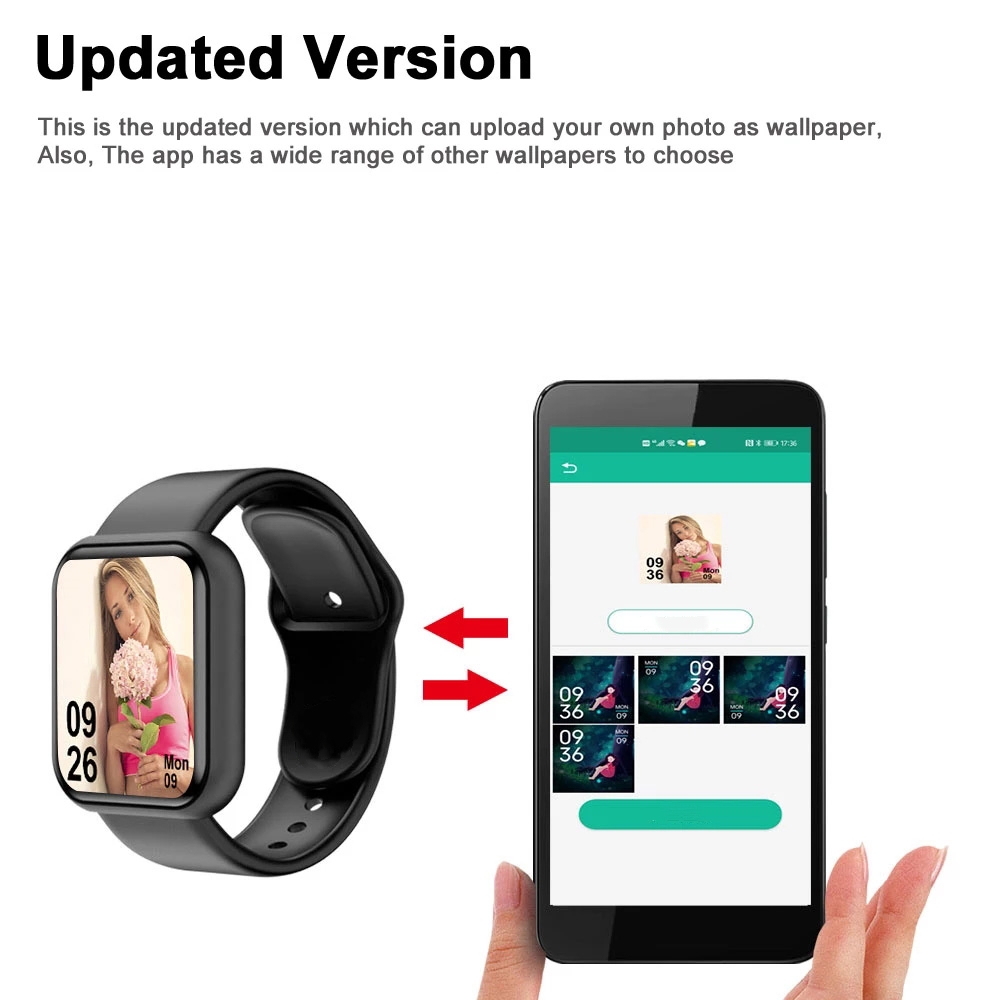 스마트 워치 남녀공용 스포츠 모드 음악 제어 칼로리 거 - Fitness Tracker Band 리뷰 및 가격